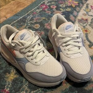 Nike Air Max White and Pastel Athletic Shoes
